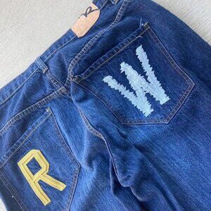 Vintage Roca Wear loose baggy fit embroidered jeans